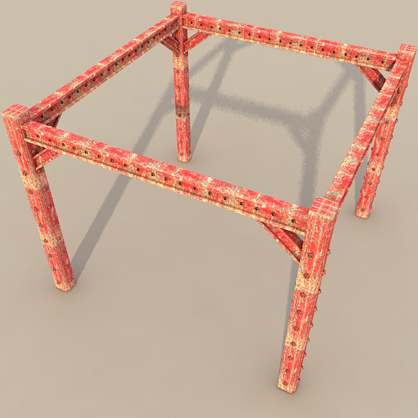 3ds metal girder - metal girder textured by Litarvan