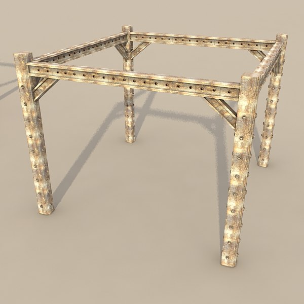 3ds metal girder - metal girder textured by Litarvan