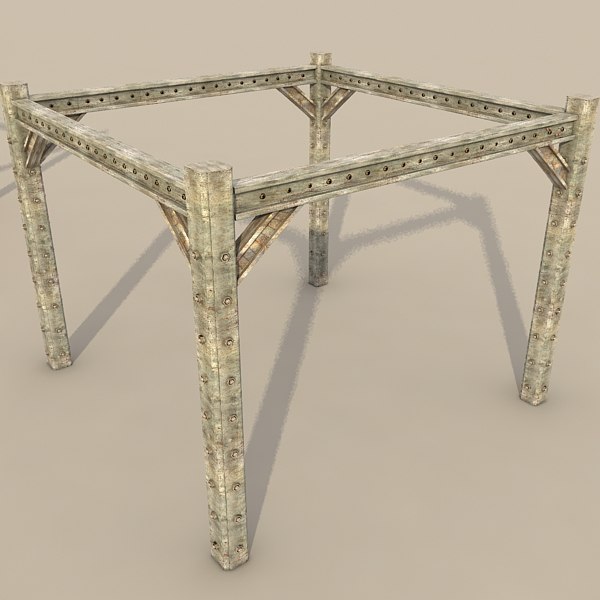 3ds metal girder - metal girder textured by Litarvan