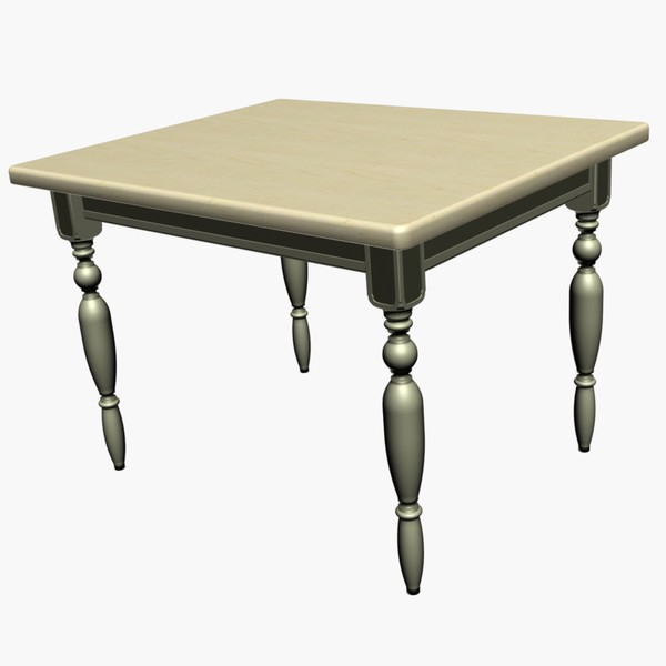 3d country kitchen table model - Yellow Country Kitchen by chaosfractal