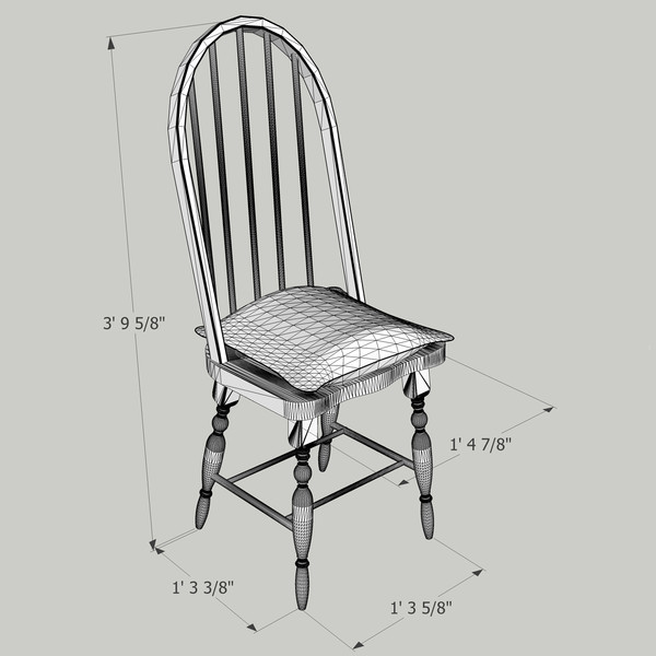 3d country kitchen table model - Yellow Country Kitchen by chaosfractal