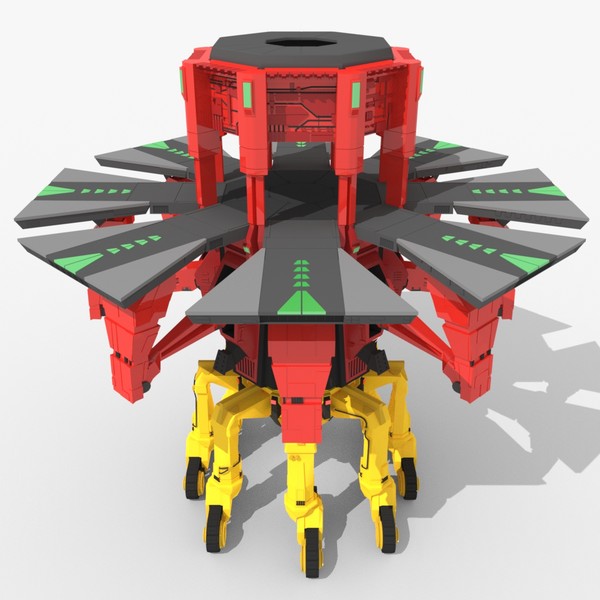 3d model of mobile landing robot character - Landing Robo LR-12 by Tschirner