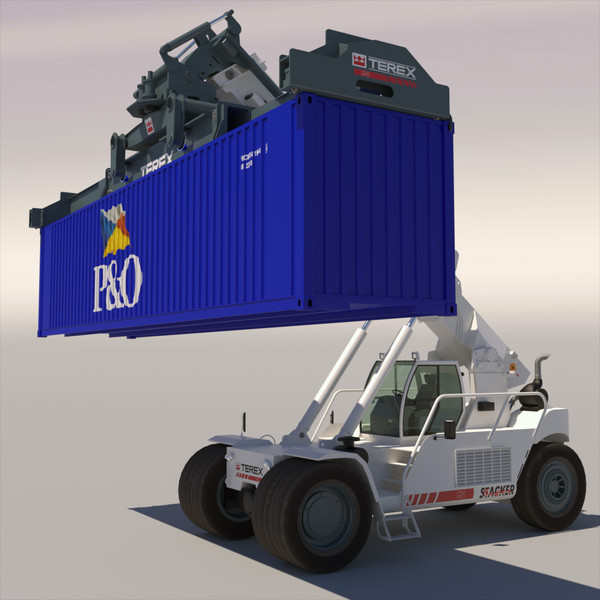 superstacker terex tfc 45 3d model - Super stacker TEREX TFC 45 by ArqArt3D