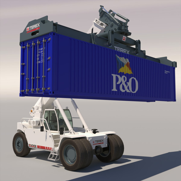 superstacker terex tfc 45 3d model - Super stacker TEREX TFC 45 by ArqArt3D