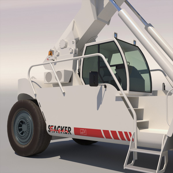 superstacker terex tfc 45 3d model - Super stacker TEREX TFC 45 by ArqArt3D