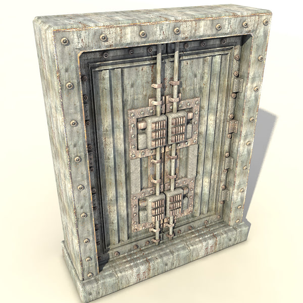 metal door 3d max - metal door 4... by Litarvan
