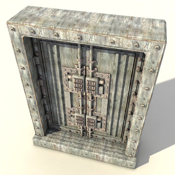 metal door 3d max - metal door 4... by Litarvan