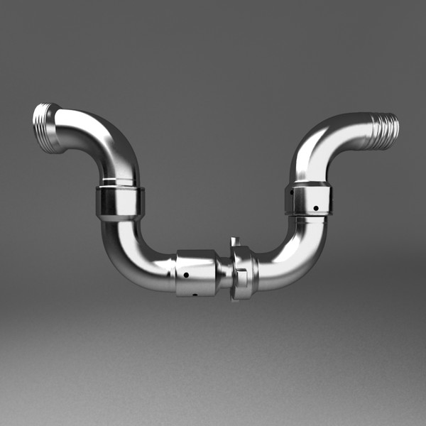 3d model swivel joint flowline - Swivel Flowline Joint by emma j