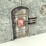 3d metal door moving