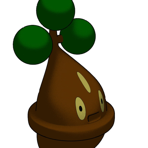 bonsly 3d model - Bonsly by GPjube