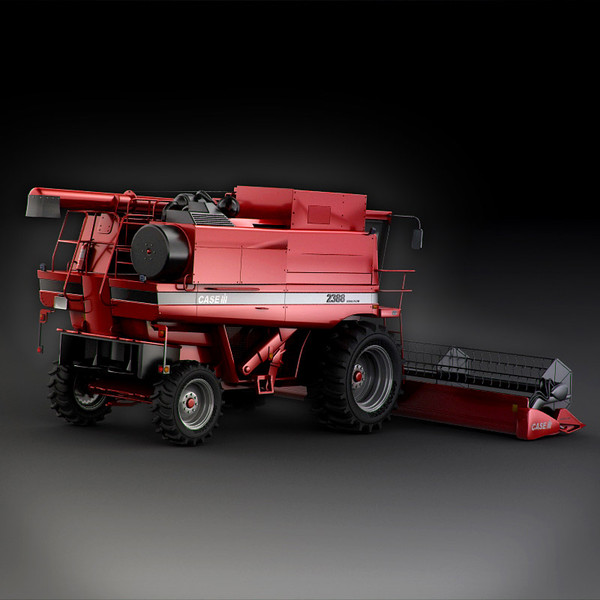 case 2388 3d model - Case 2388 Combine Harvester by RTEwork