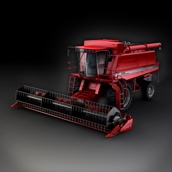 case 2388 3d model - Case 2388 Combine Harvester by RTEwork