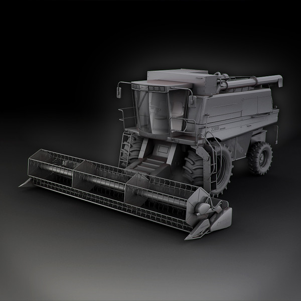 case 2388 3d model - Case 2388 Combine Harvester by RTEwork