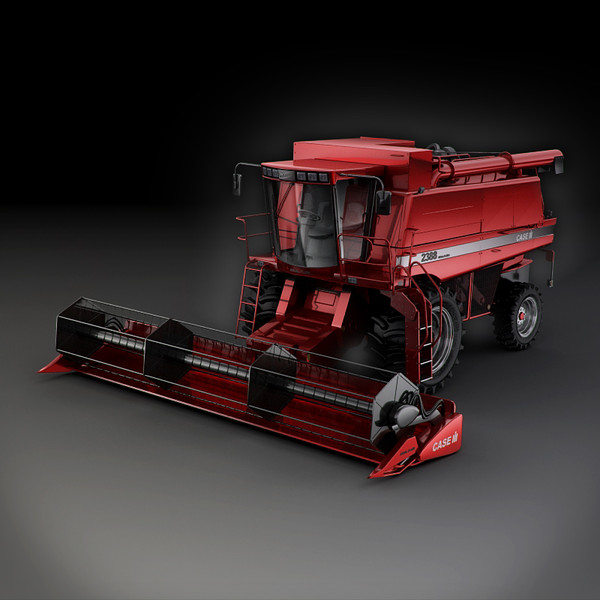 case 2388 3d model - Case 2388 Combine Harvester by RTEwork