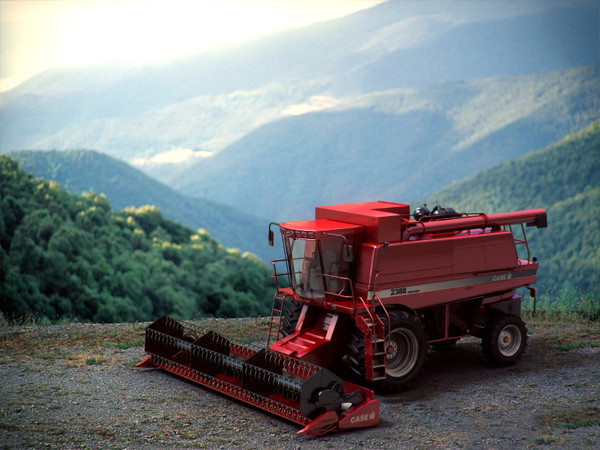 case 2388 3d model - Case 2388 Combine Harvester by RTEwork