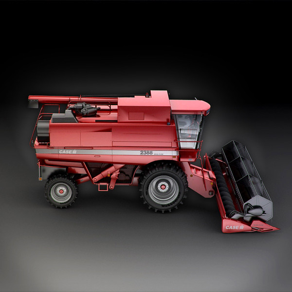 case 2388 3d model - Case 2388 Combine Harvester by RTEwork