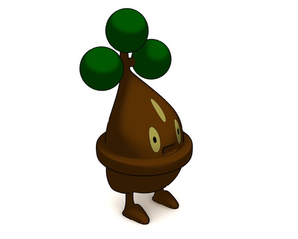 bonsly 3d model - Bonsly by GPjube