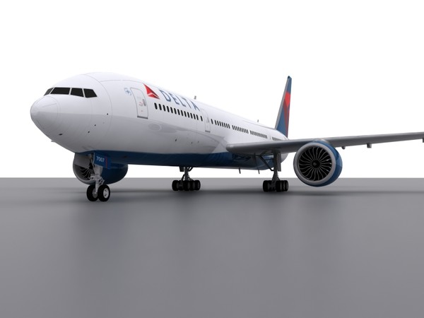 3d aircraft delta model - 777-200 - Delta by foxxhound