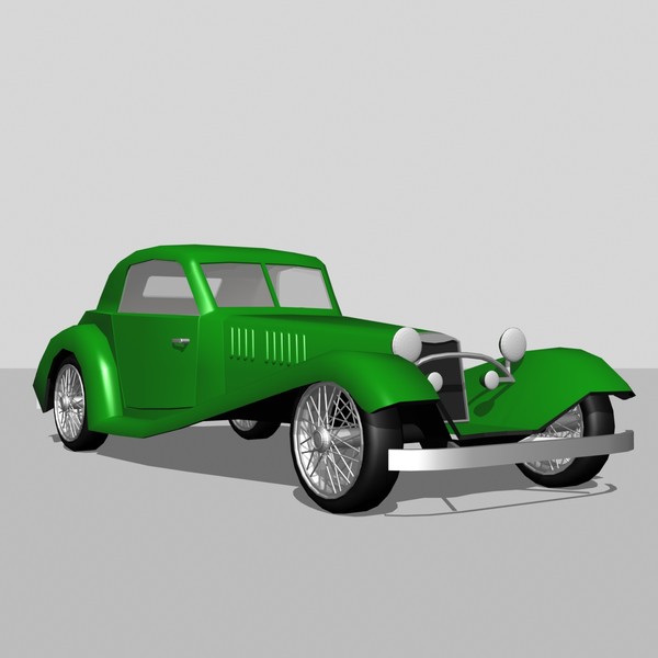 3d model customized street rod - Customized Street Rod by mostlysquare