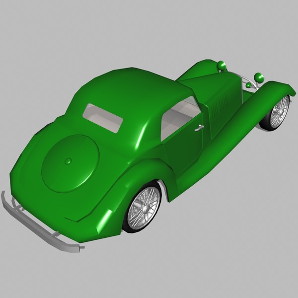 3d model customized street rod - Customized Street Rod by mostlysquare