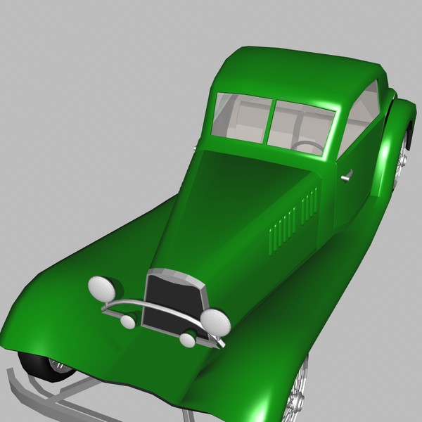 3d model customized street rod - Customized Street Rod by mostlysquare