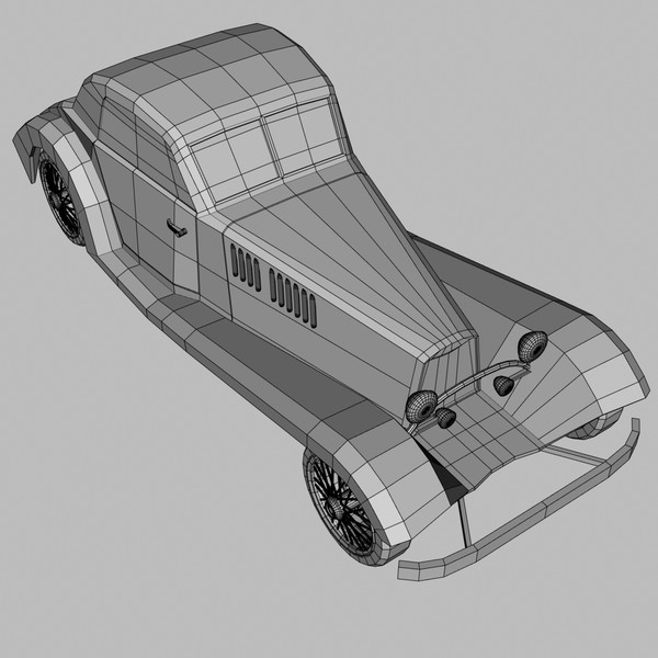 3d model customized street rod - Customized Street Rod by mostlysquare