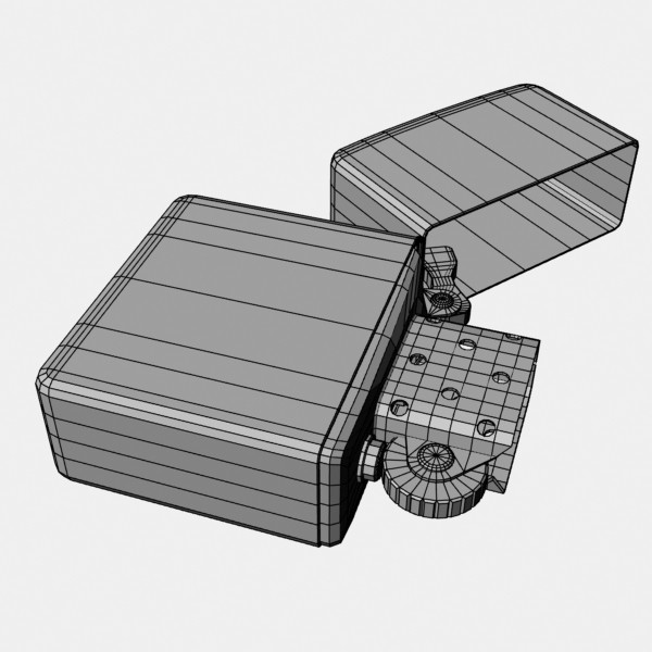3d zippo lighter - Zippo Lighter by mostlysquare