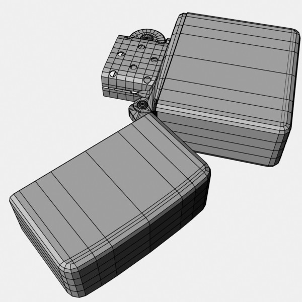 3d zippo lighter - Zippo Lighter by mostlysquare