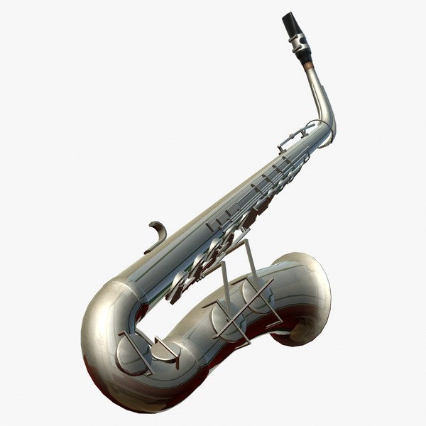 3d saxophone instrument - Saxophone by mostlysquare