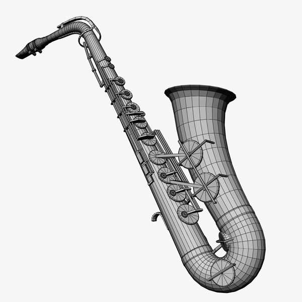3d saxophone instrument - Saxophone by mostlysquare