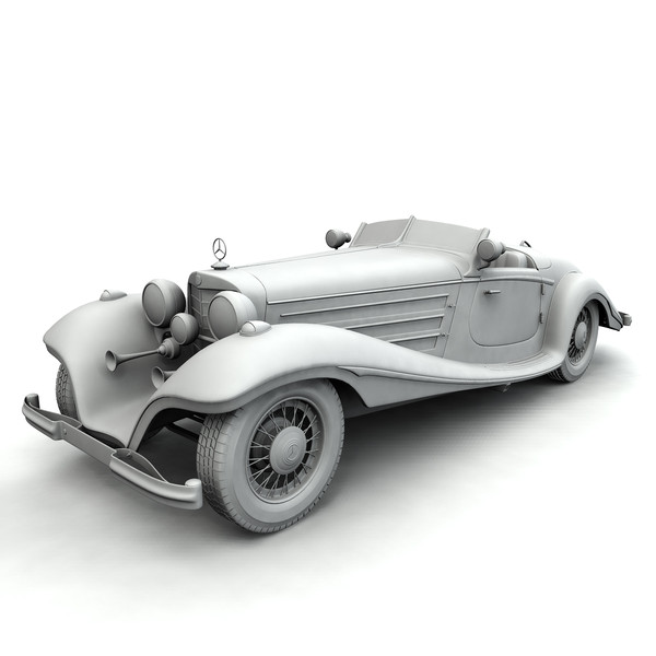 3d mercedes benz 540 k model - Mercedes K 540 by mariusce