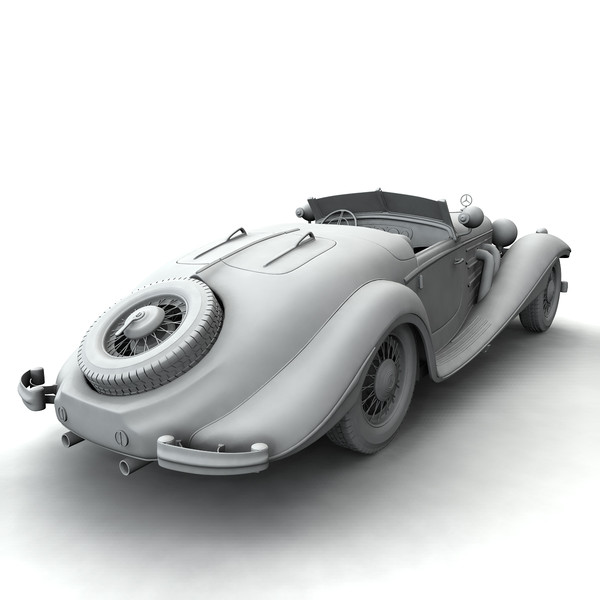 3d mercedes benz 540 k model - Mercedes K 540 by mariusce