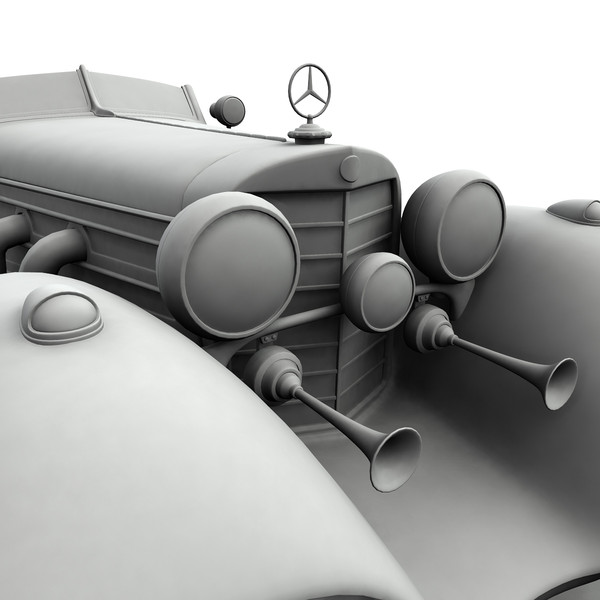 3d mercedes benz 540 k model - Mercedes K 540 by mariusce