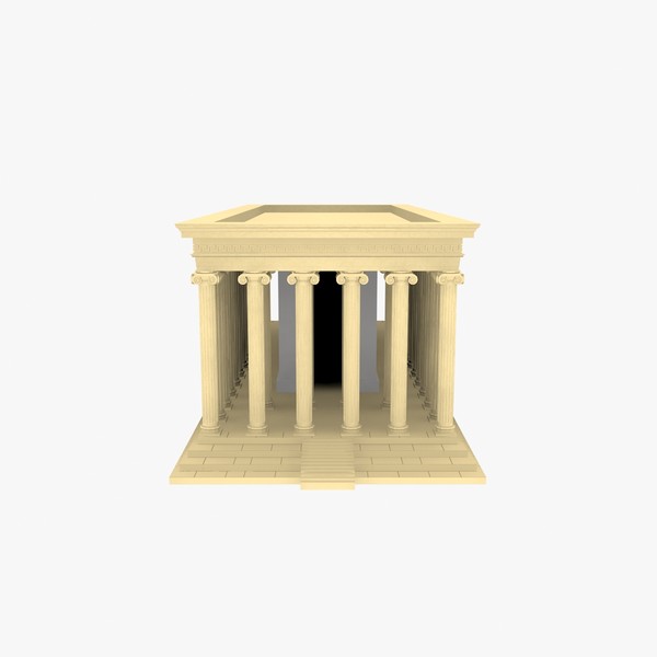 3d model of temple greek column - Temple 9 by Tschirner
