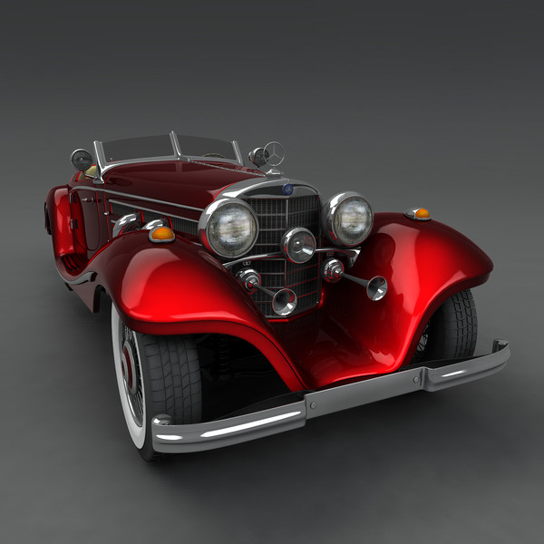 3d mercedes benz 540 k model - Mercedes K 540 by mariusce