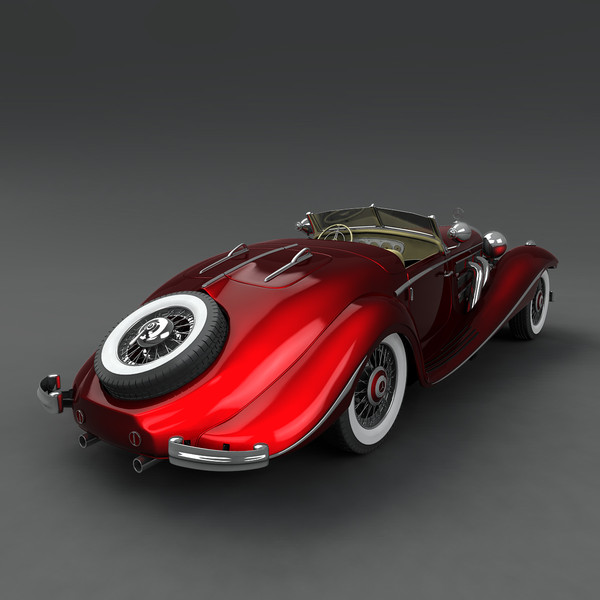 3d mercedes benz 540 k model - Mercedes K 540 by mariusce