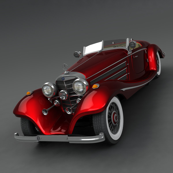 3d mercedes benz 540 k model - Mercedes K 540 by mariusce