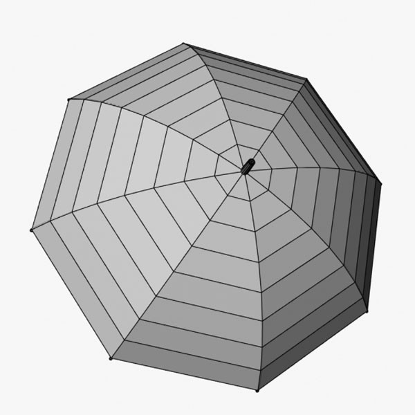 3d umbrella - Umbrella by mostlysquare