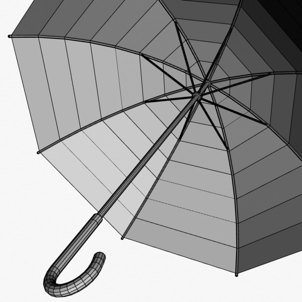 3d umbrella - Umbrella by mostlysquare