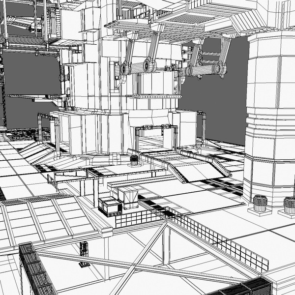 mobile landing place mlp-13 3d model - MLP-13 (Mobile Landing Place) by Tschirner