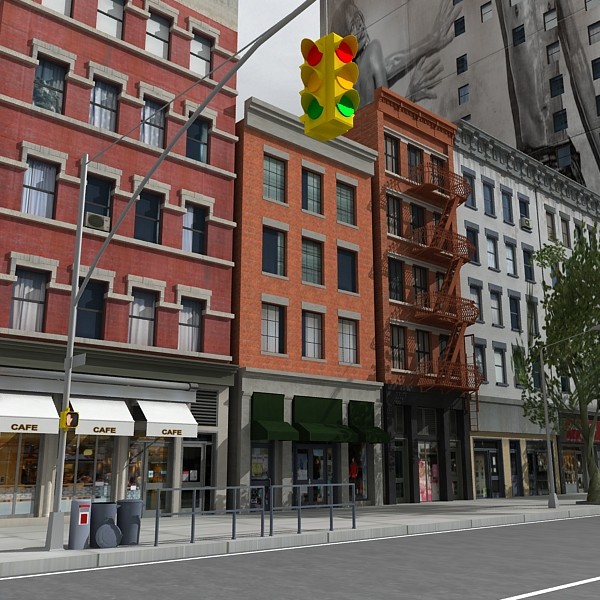 nyc city buildings 3d obj - Nyc Buildings A by Imagework