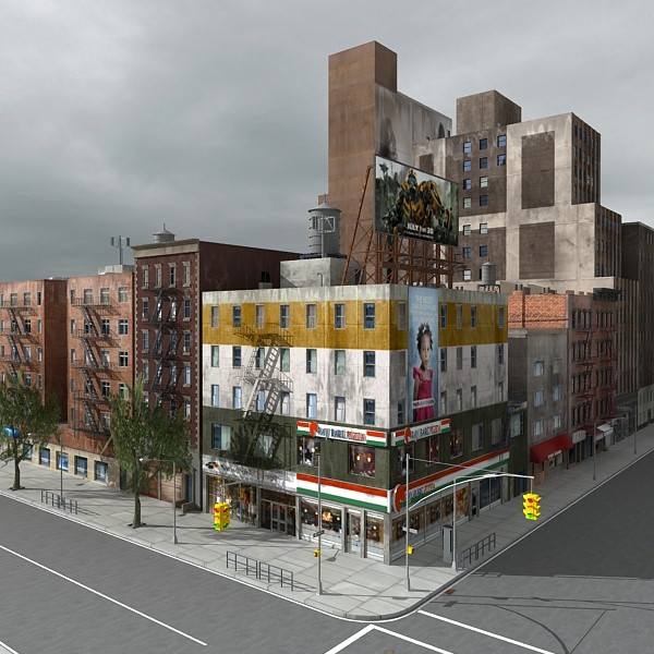 nyc city buildings 3d obj - Nyc Buildings A by Imagework