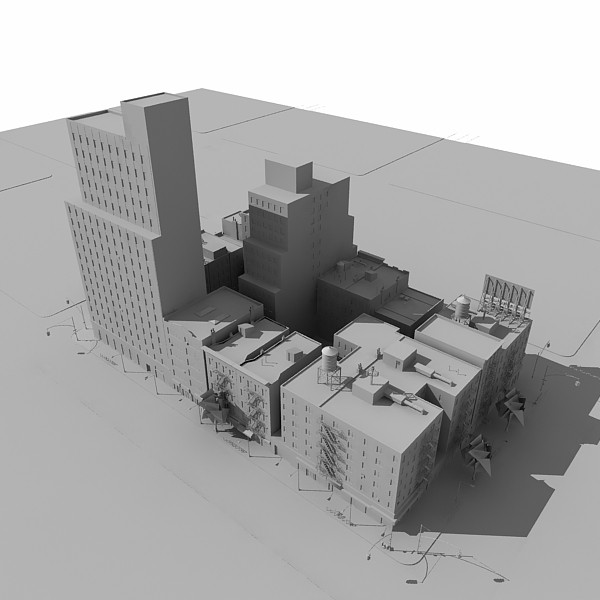 nyc city buildings 3d obj - Nyc Buildings A by Imagework