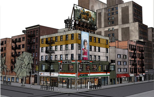 nyc city buildings 3d obj - Nyc Buildings A by Imagework