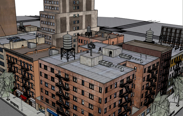 nyc city buildings 3d obj - Nyc Buildings A by Imagework