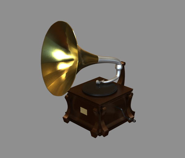 3d model gramophone - Gramophone by dentonvanzan