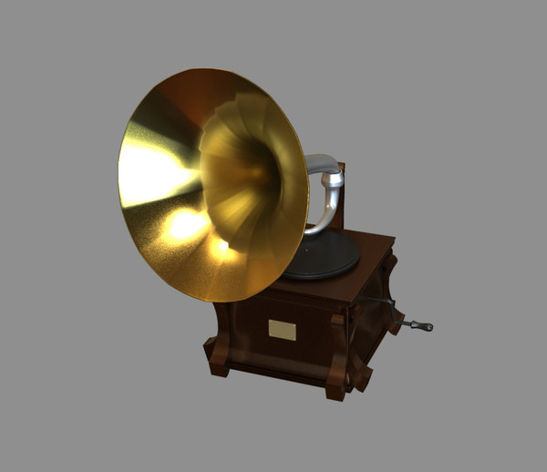 3d model gramophone - Gramophone by dentonvanzan