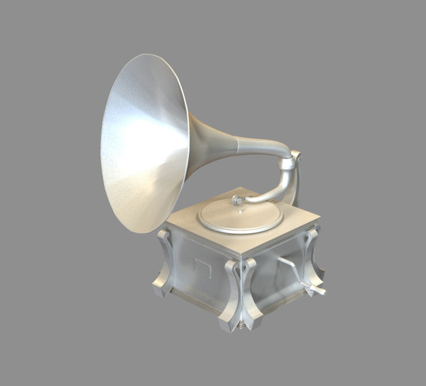 3d gramophone model - Gramophone by dentonvanzan