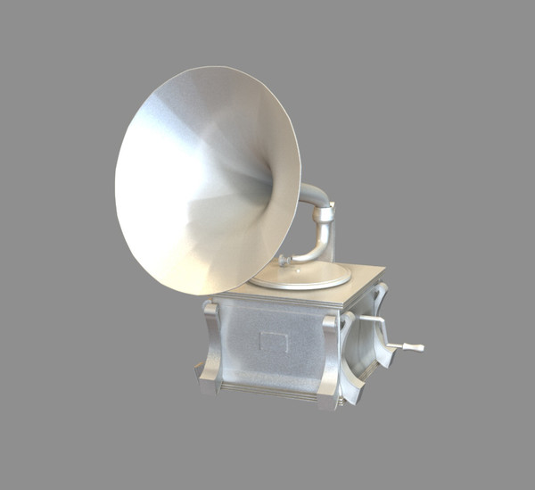 3d gramophone model - Gramophone by dentonvanzan