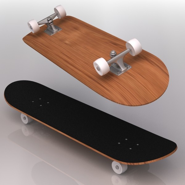 3d skateboard - skateboard by shadesofreal